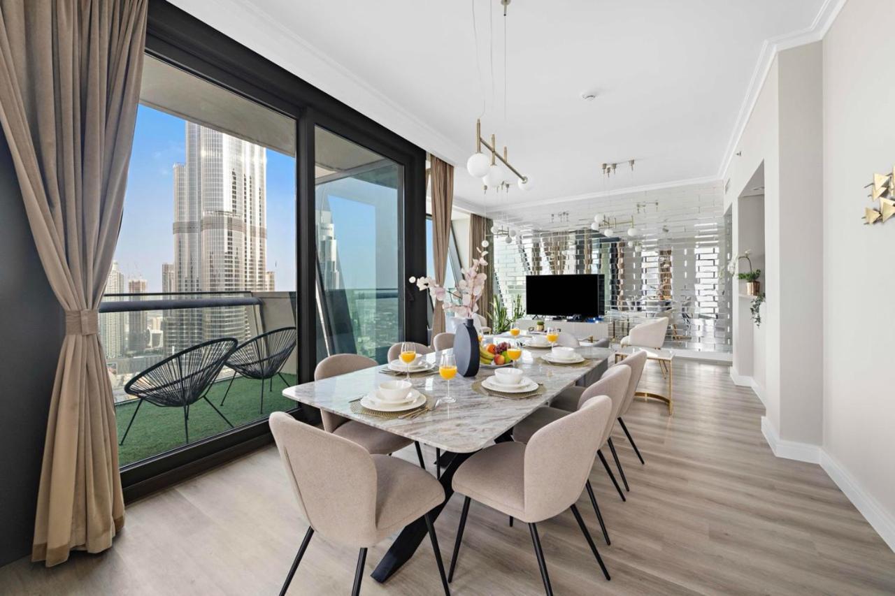 First Class 3Br With Full Burj Khalifa And Fountain View Dubai Eksteriør billede